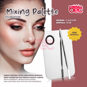 [BEC] Mixing Palette Makeup Foundation FREE Spatula | Mixing Palette Stainless Makeup Foundation