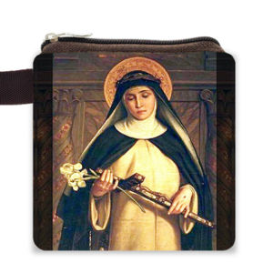 Mini Wallet Santo Santa Souvenir Kristen Katolik Kristiani Tempat Rosario