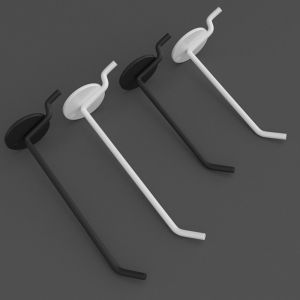 NALANILI 4PCS Special Hooks Perforated Board Hooks Tool Accessories Single Line Design Shelves Hooks Accessories Hardware Hook Shelves Display