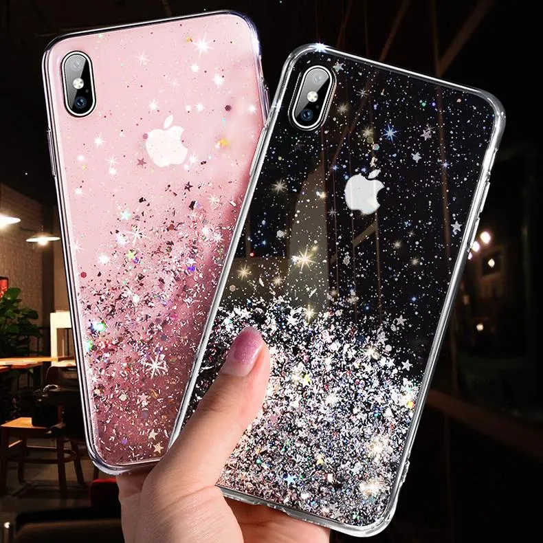 Fashion Glitter Bling Sequins Case For iphone Plus Star