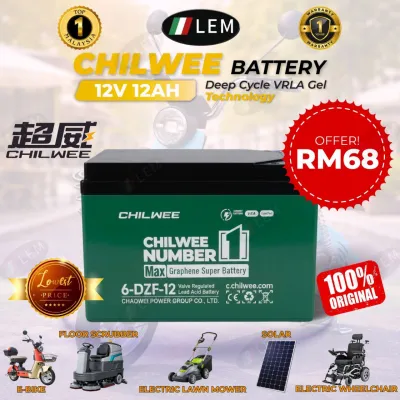 6-DZF-12 CHILWEE BATTERY ORIGINAL LEM ELECTRIC BIKE BATTERY LEAD ACID BATTERY