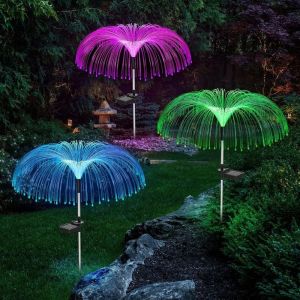 SUNSHINEQ Colorful Solar Jellyfish Lamp Waterproof 1/2/3/5 Layer Jellyfish Lawn Light New Ground Insertion Outdoor Solar Light Outdoor