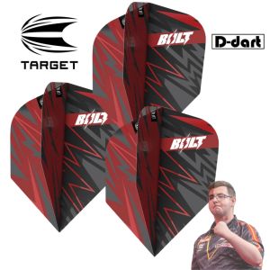 TARGET DARTS FLIGHT - Sebastian Bolt Bialecki Pro Ultra G1 No.6 DART FLIGHTS 3PCS/PACK (SAYAP ARROW)