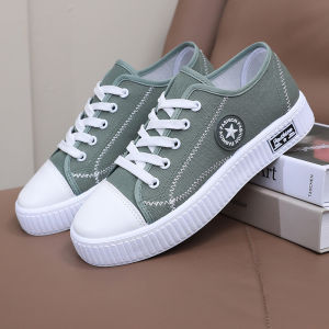 Free Shipping Spring And Autumn New Canvas Shoes WomenS Fashion Lace-Up Sneakers Preppy Style Casual Student Shoes Fabric Shoes