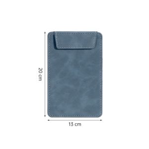 FELIZ 1pc PU Leather Menu Wine Holder Suede A4/A5/A6/A7/B5 ic Clipboard Durable with Pen Insert Document Clip School Office