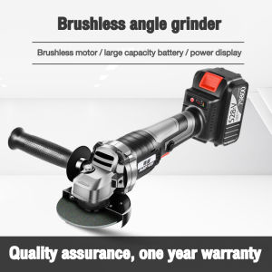 DEKES Cordless Angle Grinder Brushless Grinder Cordless Grinder Industrial Heavy Duty Angle Grinder Rechargeable Lithium Battery Angle Grinder for Wood Metal Tile Cutting Electric Cutting Tools With Handle And Plastic Box