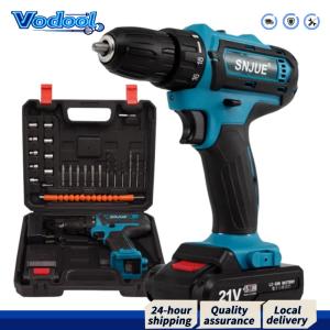 【Fast delivery】 ชุดสว่านไร้สาย 24 in 1 กำลังไฟ 21V มอเตอร์ไร้แปรงถ่าน พร้อมหัวเจาะหลากหลาย สำหรับงานอุตสาหกรรมและซ่อมบ้าน
