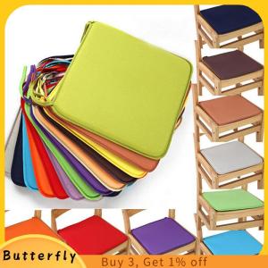 Butterfly Cushion Office Chair Garden Indoor Dining Seat Pad Tie On Square Foam Patio UK