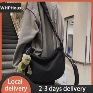 [COD] WHPHous Ship within 24 hours Canvas Crossbody Bag Large Capacity Hip-Hop Street Style For Both Men And Women
