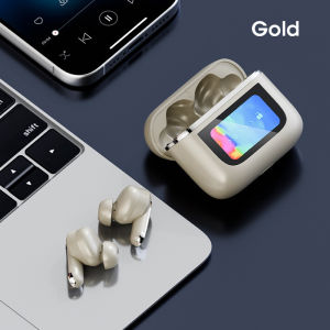 Niye Tour Pro 2 ANC Wireless Bluetooth Earbuds LCD Touch Screen Visible Earphones Stereo Waterproof Headset Built-in Mic 2024 New