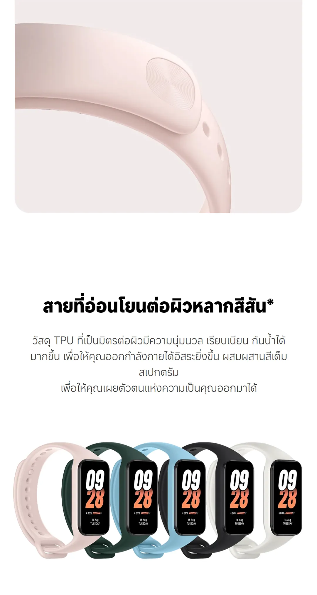 Xiaomi Mi Band 8 Active Smart Band8 นาฬิกาสมาร์ทวอทช์ จอแสดงผล 1.47" การวัดออกซิเจนในเลือด smart watch