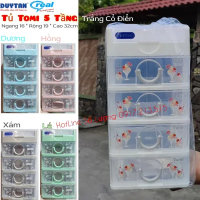 Tủ nhựa Tomi Mini Duy Tân 3 - 4 - 5 ngăn Nhiều màu xinh Siêu Kute nhỏ gọn tiện lợi