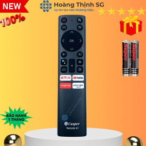 Remote điều khiển tivi Casper A1 Điều Khiển TV Casper Internet Có Giọng Nói - Tặng kèm pin