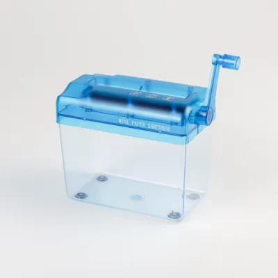 Penghancur Kertas Manual Mini Paper Shredder WST-123 Blue