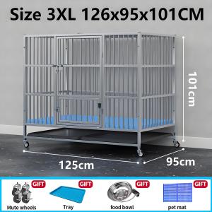 Stainless Steel Dog Cage Large Dog Cage 不锈钢狗笼 Dog Crate Sangkar Anjing for Large Dog Cage Dog House