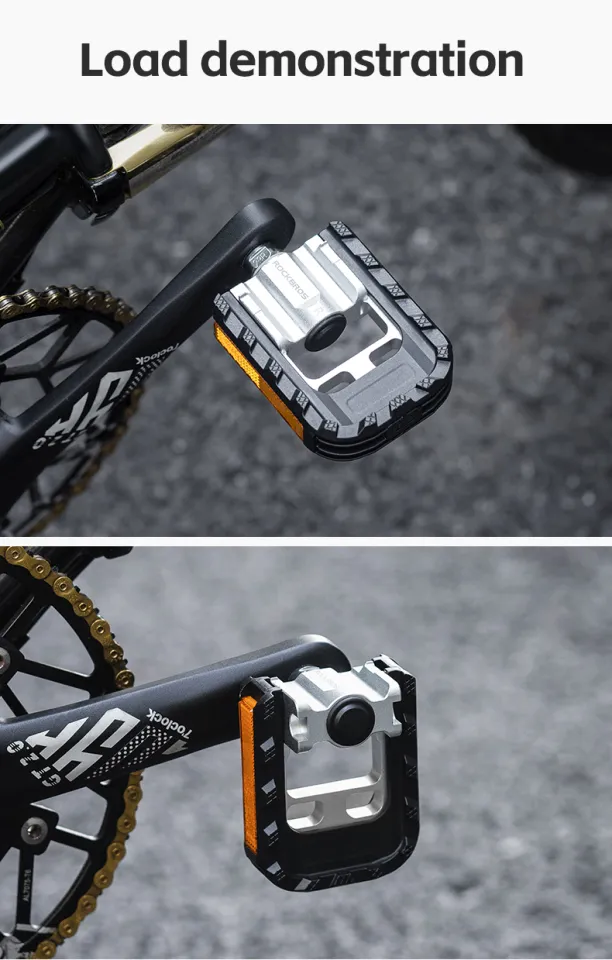 Local Delivery】ROCKBROS Folding Bike Pedal Anti-Slip Aluminum
