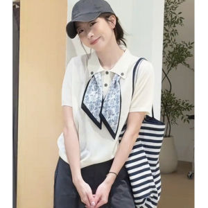 🔥[C490] Áo len nữ Montoghi dệt kim CỔ 2 NÚT KÈM KHĂN có LOGO thanh lịch - Kholenqc