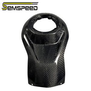 SEMSPEED Carbon Fiber Motorcycle Oil Gas Fuel Tank Neck Cover Fairing Guard For CFMOTO 450SR 2022-2023