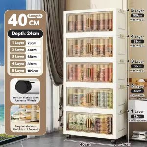 Cologer Storage Cabinet Lockers Clothing Storage Cabinet Kitchen Storage Cabinet Toy Storage Cabinet Enclosed Storage Cabinet Dust Proof Storage Cabinet Transparent Storage Cabinet#cd025#cd032