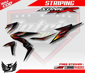 STRIPING VARIASI HONDA SONIC 150 R / STIKER VARIASI SONIC 150 R