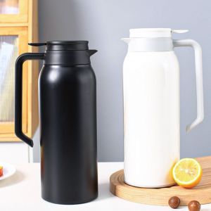 SKJK STUDIO Thép không gỉ Bình đun nước nhiệt 1500ML Cách nhiệt lâu dài Bình giữ nhiệt Hộ gia đình Tường đôi Bình giữ nhiệt cà phê Phòng khách