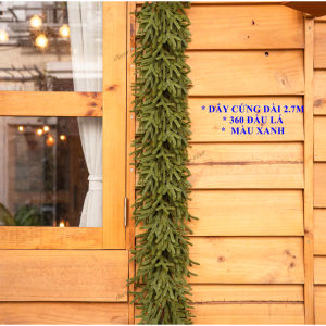 Dây Lá Thông PE KCS44 Dài 2.7m Trang Trí Decor Noel Giáng Sinh TTNTSS471