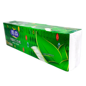 Yusen 14Rolls Extra Long and Soft Bathroom & Toilet Paper 100% Virgin Wood PulpWettable Use. Gentle and Non-irritationg Tissue to Use
