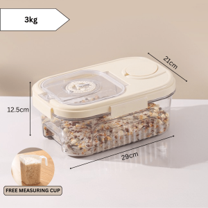 Ready Stock 3/5/10/15kg Bekas Beras Airtight Rice Storage Grain Container Tupperware Sealed Insect Proof Moisture Proof Dog Cat Pallet Pet Food Container Aesthetic Rice Dispenser Household Storage Box Organizer Cereal