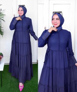 felisa maxi ceruty bebydoll /gamis terbaru