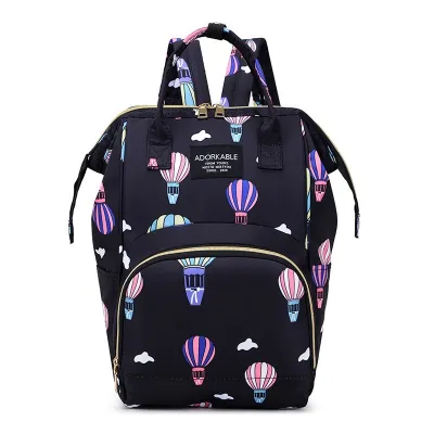 TAS BAYI 6005 - Tas Bayi Multifungsi ADORKABLE Tas Popok Baby Diapers Bag Tas Perlengkapan Bayi Travelling Ransel Backpack - H1