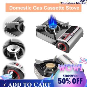 【Chinatera】Portable Butane Camping Stove Automatic Ignition Butane Stove Portable Gas Grill for Emergency Outdoor Cooking Hiking