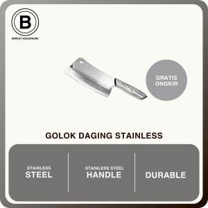Golok Daging Stainless Steel|Meat Cleaver B018