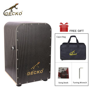 GECKO Cajon Box Drum with Snare and Bass Tone for Acoustic Music Play with Your Hands 1-Year Warranty (GL40A)