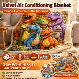 Flannel Air Conditioning Blanket Double-sided Fleece Flannel Microfiber Blanket Double-layer Thickened Four Season Blanket