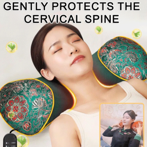 ⚡Electric Heating Wormwood Bone Pillow Protects the Cervical Vertebrae Moxibustion Bone Pillow Helps Sleep Special Hot Compress Pillow for Sleeping in Autumn and Winter电热艾草护颈枕