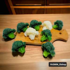 Replika sayuran brokoli / dummy sayuran brokoli / dekorasi / hiasan pajangan  etalase( 1set 5pcs)
