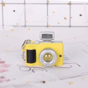 MMLUCK Có âm thanh Móc chìa khóa điện phát sáng cho máy ảnh Nhựa LED Vòng chìa khóa xe hơi Camera dây chuyền phát sáng âm thanh Dạ Quang Móc KHóa Đèn Led Đồ chơi máy ảnh mini Quà tặng sinh nhật bạn bè