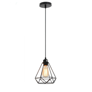 Kap Lampu Gantung Diamond Design Minimalis Dekorasi Cafe Indoor Outdoor light Vintage