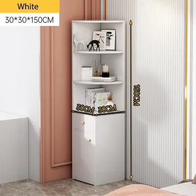 Simple Corner Cabinet Corner Storage Cabinet Display Rack for Bedroom Living Room Bookshelf Bookcase Flower Stand Storage Rack
