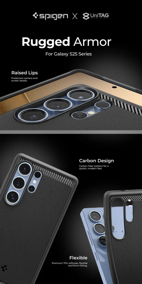 Case Samsung Galaxy S25 Ultra Plus Spigen Rugged Armor Magnetic