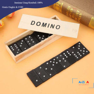 VBESTLIFE Mainan Domino Gaple Kayu Board Game 28 PCS - D28 - Black