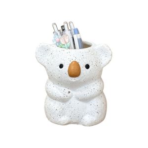 LOVWK ความจุขนาดใหญ่ ที่วางปากกาโคอาล่า พลาสติก หลายฟังก์ชัน กล่องเก็บของโคอาล่า ที่เก็บปากกา สร้างสรรค์ กระบอกแปรงแต่งหน้า บ้าน