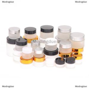 [COD] Modingdue ขวดครีมรีฟิลแก้วฝ้าขนาด5 10 15 20 30 50 100G ขวดเครื่องสำอางขวดเปล่าที่ใส่ครีมทาหน้าอายแชโดว์