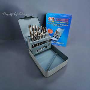 Fujiyama Mata Bor Set Besi dan Kayu HSS 1-10 mm isi 19 pcs