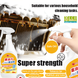 Kitchen Heavy Grease Cleaner Oil Stain Foam Cleaner Kitchen Heavy Grease Cleaner Cleaner Strong Stain Remover Grease Agent Multi-Functianal Bubble Cleaner