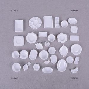 [COD] yixiayun 33pcs Mini Dollhouse Miniature Kitchen utensils dish plate tableware Toys