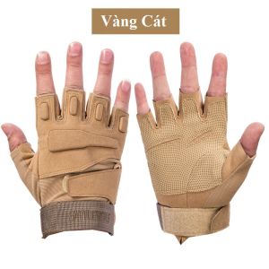 Găng Tay Hở Ngón BLACK-H Có Gù Cứng Bảo Vệ Dùng Cho Xe Máy Xe Đạp Thể Thao