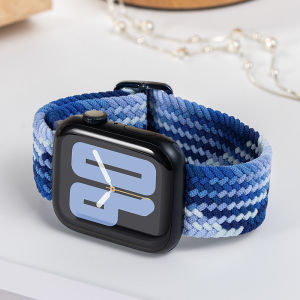 Braided Nylon Elastic Strap Adjustable Breathable Premium Sport Band for Apple Watch Ultra 3/2 Series 11-4 SE All Sizes 49/46/45/44/42/41/40mm