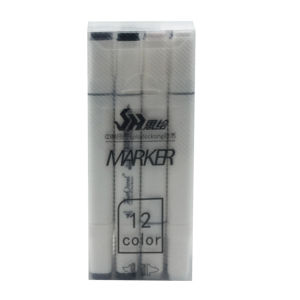 【Local Warehouse】12pcs /Set High-grade Gray Marker Set Gray Alcohol Marker Double head Marker Pen Drawing Design Stationery For Kids Party Favors Ideas Gifts