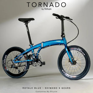 🔷 Bicycle Folding Bike Fnhon Tornado 22” Royale Blue • 𝗠𝗥𝗧/𝗕𝘂𝘀-𝗙𝗿𝗶𝗲𝗻𝗱𝗹𝘆 Shimano 9s 𝗙𝗿𝗲𝗲𝗯𝗶𝗲𝘀 Litepro 𝗟𝗶𝗴𝗵𝘁𝘄𝗲𝗶𝗴𝗵𝘁 Tern Birdy P40 Aluminium Foldable Bicycle Urban Commuter Foldie